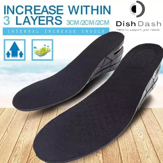 [BAYAR DI TEMPAT] 1 Pasang Insole Pad Sepatu Untuk Penambah Tinggi Badan 4-7 Cm / BANTALAN SEPATU Penambah Tinggi BADAN PRIA WANITA