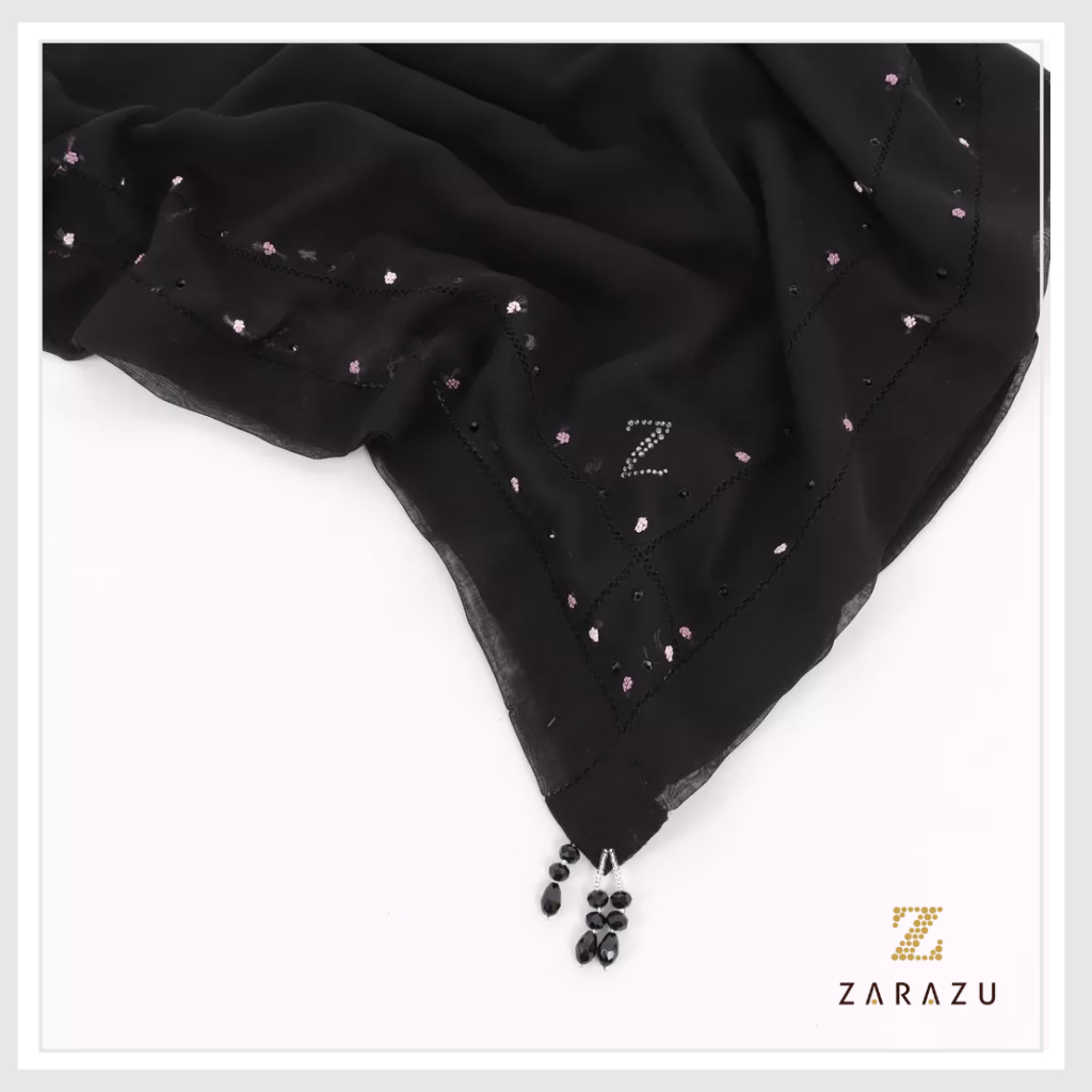 Sharare Scarves - Quimby Donna Blossom Paris Japan Crystal Premium by Zarazu