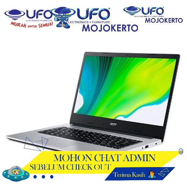 Notebook Acer Aspire 3 - Silver 14 Inch Intel Celeron 4/256GB A314-35-C80W