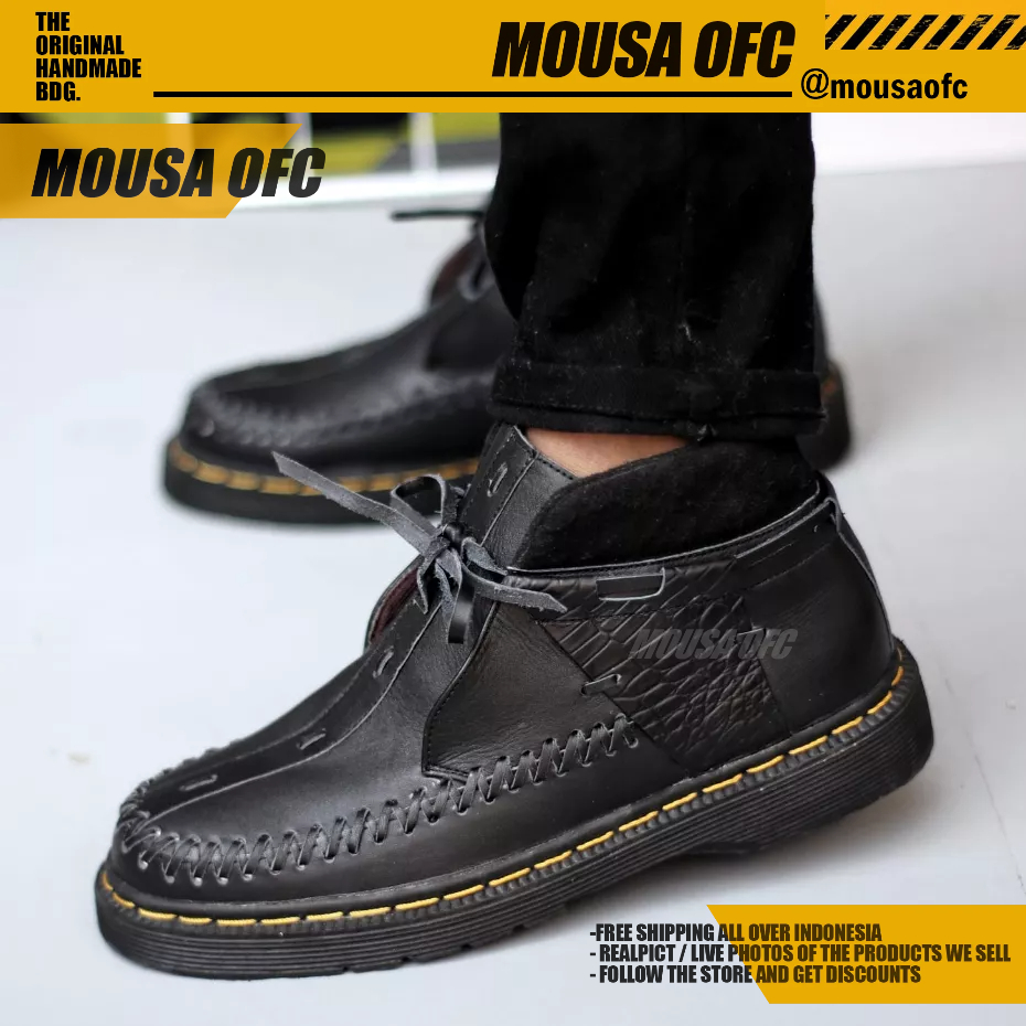 Sepatu Docmart Boots Formal Kulit Asli Pria