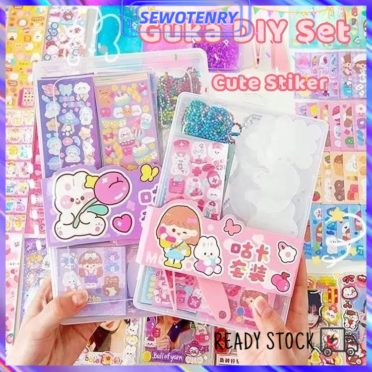 

【COD】260pcs/box Guka Stiker Kartun Kpop Goo Card DIY Untuk Dekorasi Scrapbook 164pcs/box