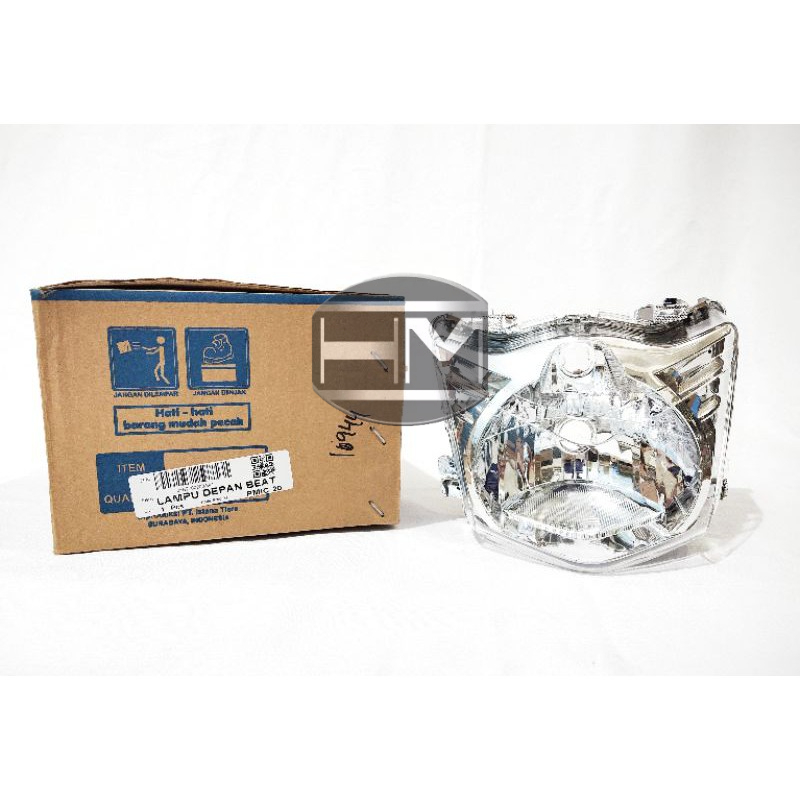 reflektor lampu depan sepeda motor Beat karburator merek win