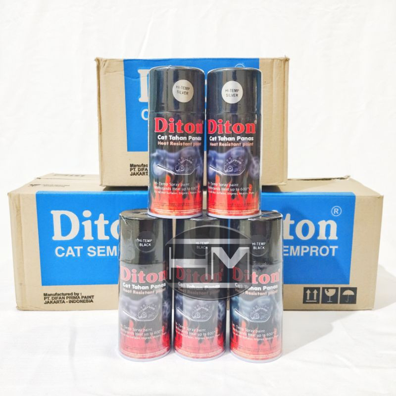 cat semprot Diton antipanas warna hitam black 300cc