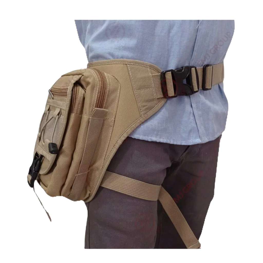 Tas Selempang,Paha,Pinggang Loreng Gurun,Hitam,Hijau,Krem Cordura