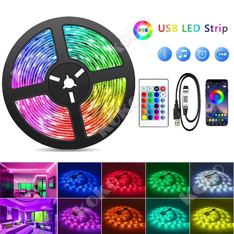 【Penjual Lokal】2835RGB / 5050RGB Paket Lampu Neon Flex 5m / 10m / 15m / 20m Led Selang Fleksibel Warna Neon Box Outdoor ip65 Huruf DIY strip Strip lampu LED