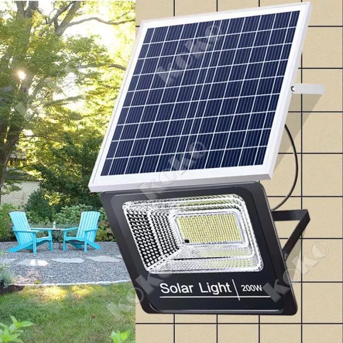 【Penjual Lokal】Damov Solar Light Lampu Panel Surya tenaga 300Watts Led Outdoor Flood Light Cell 50W 100W 300W