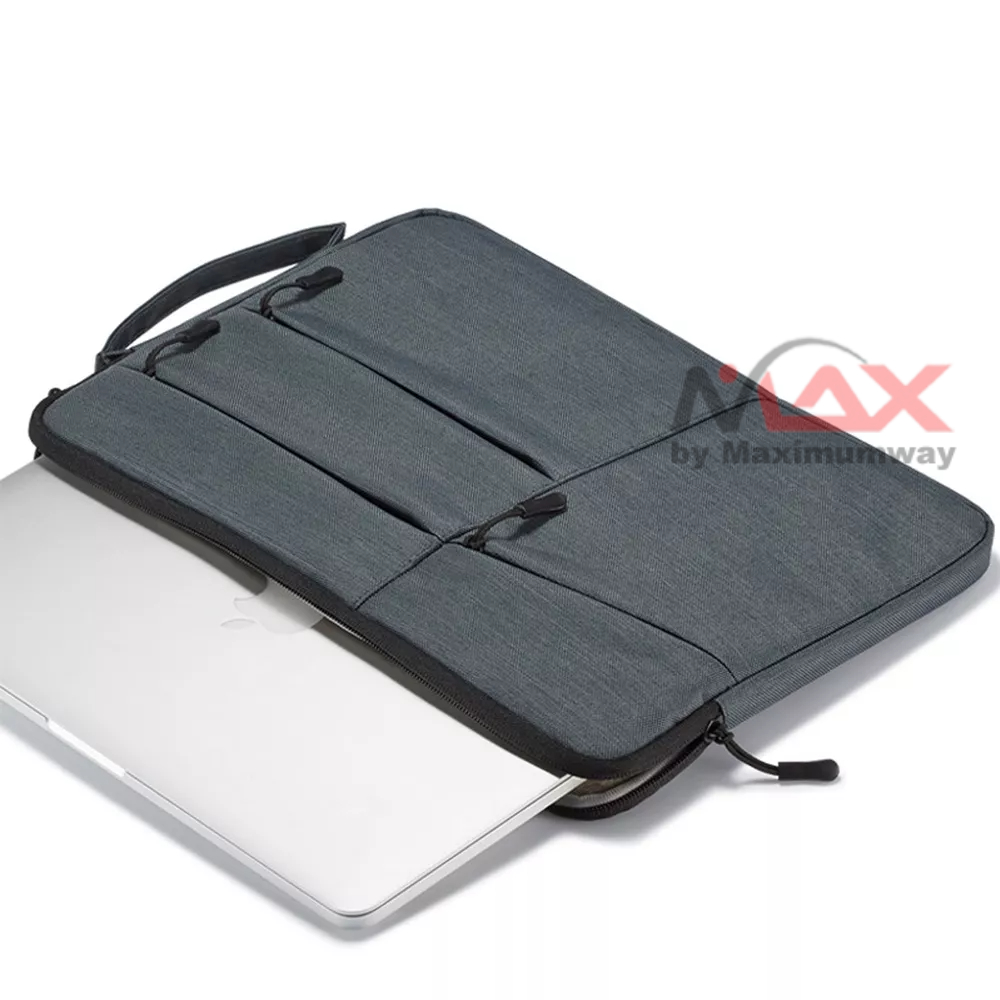 DEALCASE Sarung Slave Tas Laptop Banyak kantong Simple 11 12 13 14 inch laptop anti air anti benturan dalam tas lembut ada slot untuk tempat charger dan dokumen Business Men's Briefcase for Huawei MateBook X Pro 2022 14.2 inch Multi-pockets Laptop Sleeve