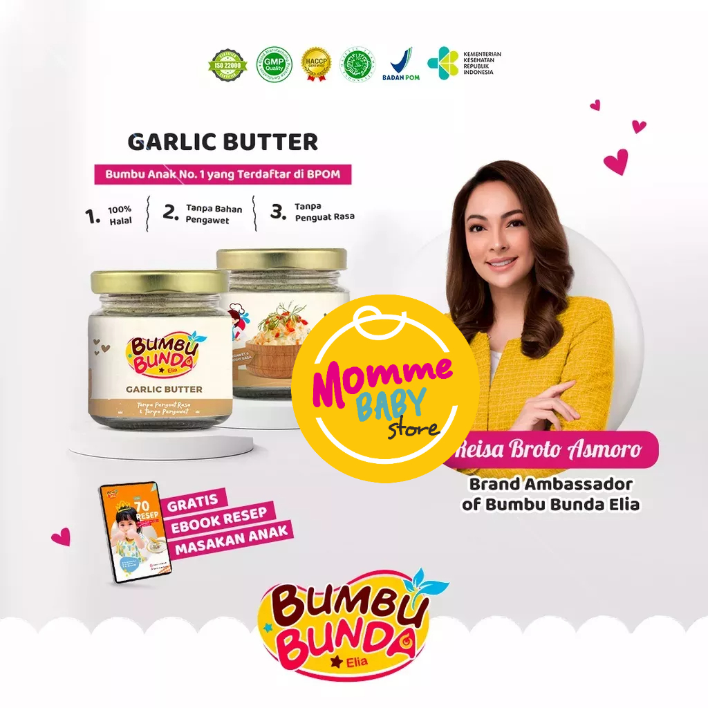 Garlic Butter Bumbu Bunda  MPASI / BB Booster MPASI / Kaldu MPASI / Kaldu Bayi Premium / MPASI / BB Booster MPASI / Kaldu MPASI / Kaldu Bayi / Bumbu Non MSG / Bumbu MPASI / Kaldu MPASI / Kaldu Bayi / Bumbu Soto / Bumbu Opor / Kaldu Anak / kaldu Mpasi