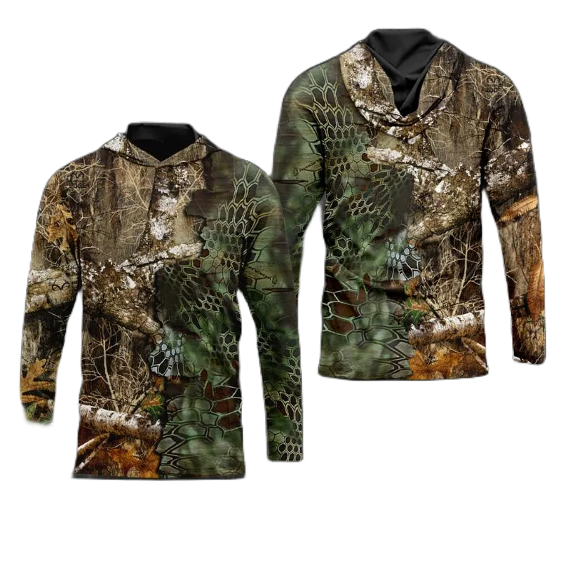 Baju Camo Hunting Berburu / Kaos Camo Natural
