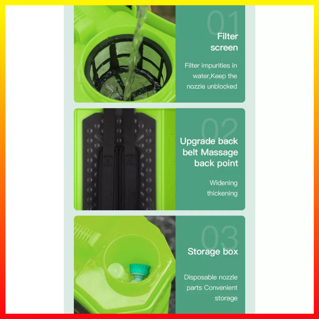 Semprotan Sprayer Gendong Taman Pertanian Elektrik Baterai Isi Ulang Ransel Semprot Pestisida 18L CHNONLI 3WBD - 7CHA62OR