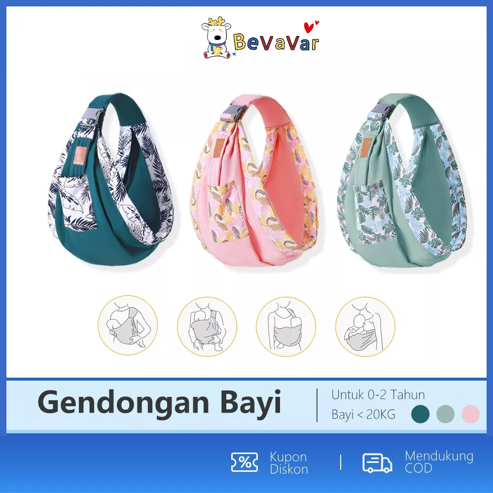 BEVAVAR Gendongan Bayi Depan Baby Carrier