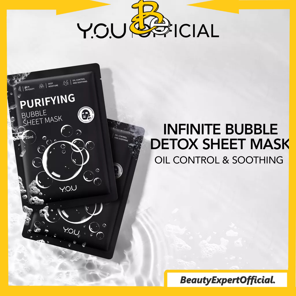 ⭐️ Beauty Expert ⭐️YOU Purifying Bubble Sheet Mask | Masker Wajah | Moisturizer and Oil Control