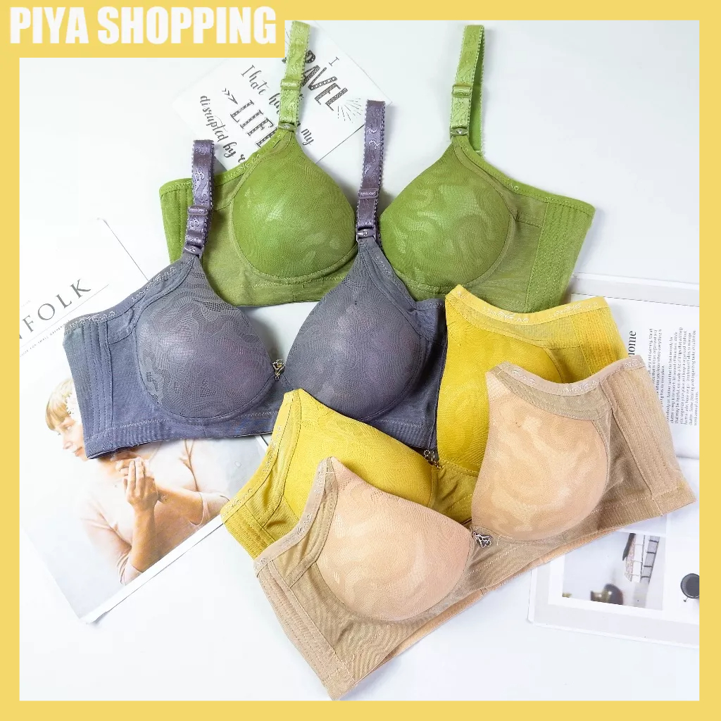 Piya - Bh Lingcao Original / Bra Push Up Bh Busa Tanpa Kawat Lingcao A49 Ukuran 32 - 38