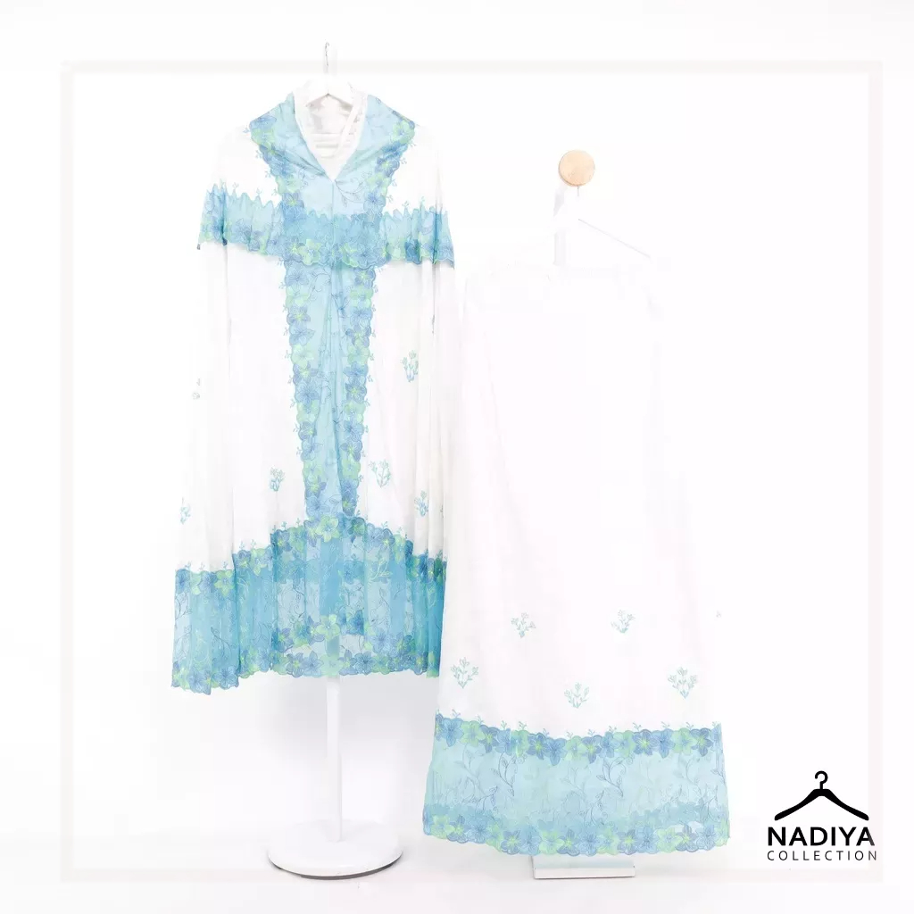 Hikmat Fashion Prive - Elvira Prayer Signature - Prayer Robe Lace Cotton Premium by Nadiya