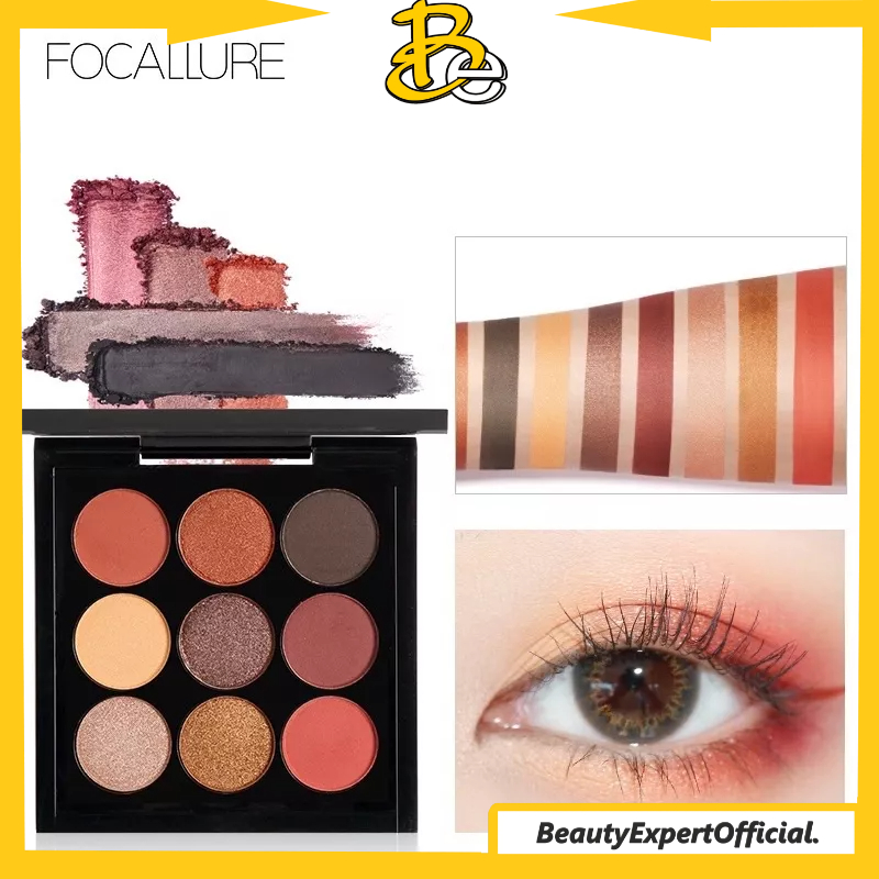 ⭐️ Beauty Expert ⭐️ FOCALLURE 9 Warna Eyeshadow palette mata kosmetik