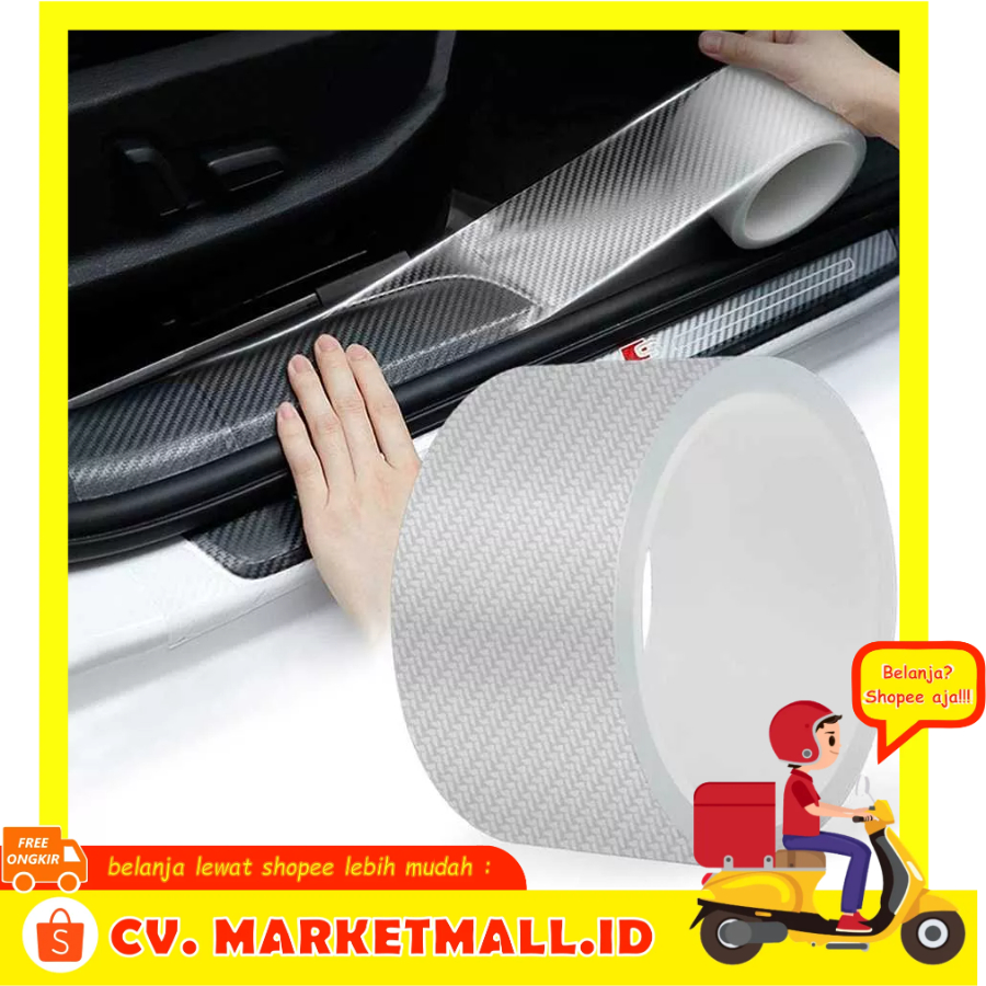Stiker Pelindung Pintu Pijakan Kaki Handle Bumper Mobil Car Scratchproof Tape 3 m x 70 mm SEAMETAL - 7RRSGMTP