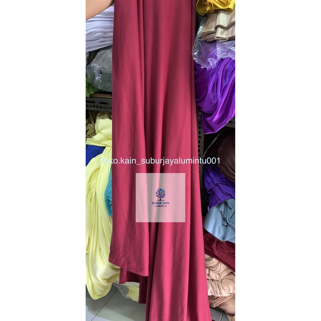 KAIN KAOS PE METERAN  WARNA TUA polister BAHAN KAOS POLOS 33600