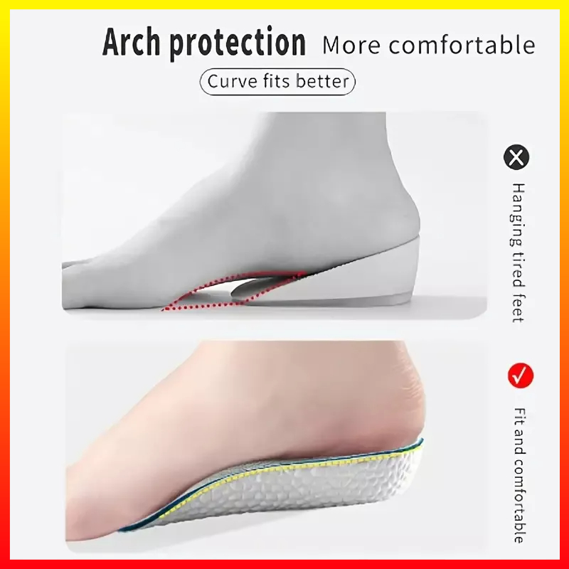 Bantalan Sepatu Penambah Tinggi Meningkatkan Lift Tumit 1.5Cm Lembut Elastis Untuk Pria Wanita FIMUSE 6060 - 7CHR31BK