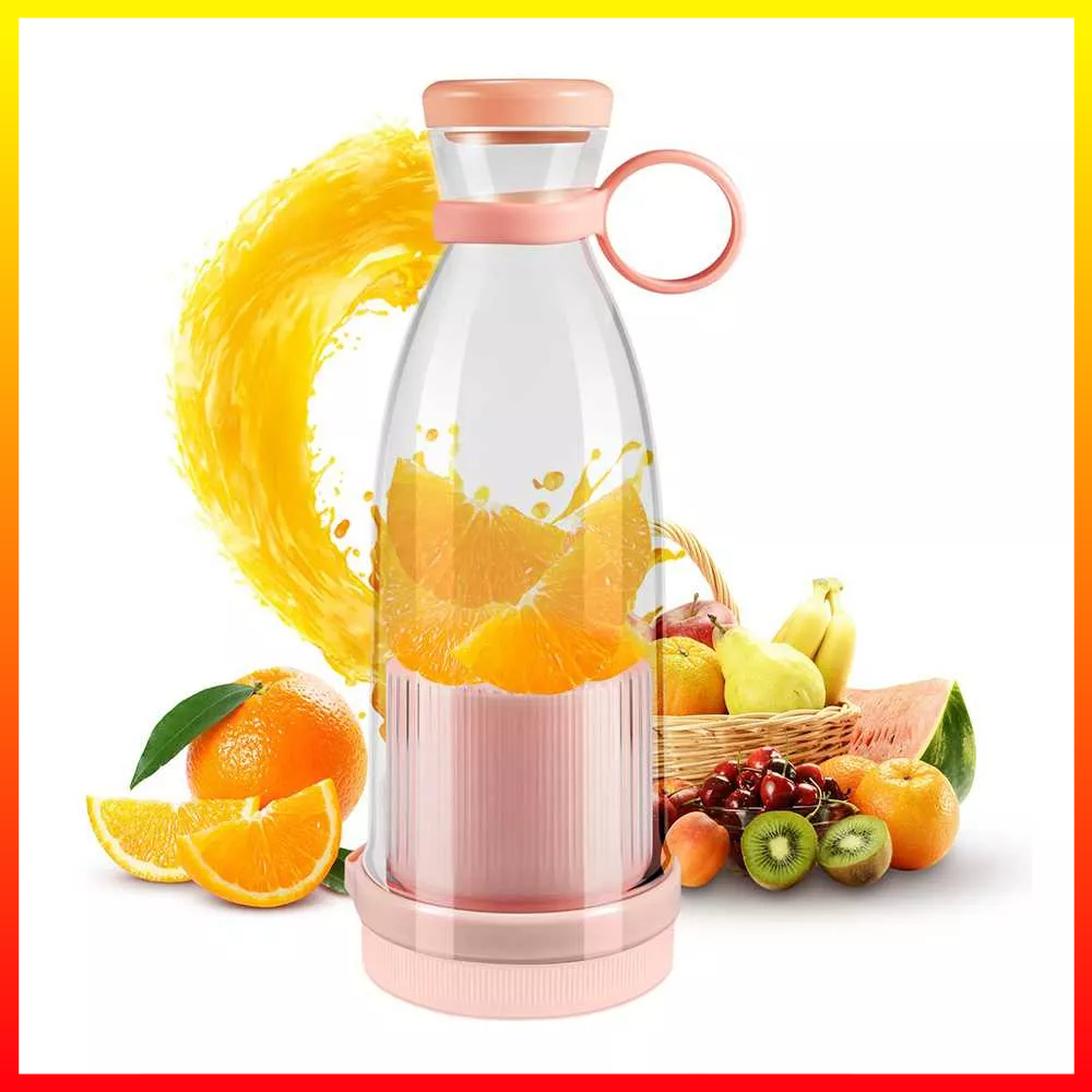 Blender Juicer Botol Smoothie Mixer Buah Extractors Multifungsi Portable Baterai Isi Ulang 1300mAh 380ml WIFER D10294 - 7CHA6XPN