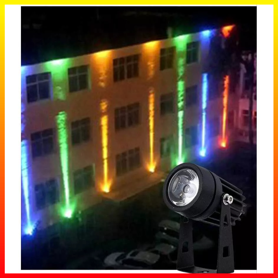 Lampu Sorot LED Taman Hias Merah Hijau Biru RGB Spot Light Landscape Lighting 220V 3W KENTLITE LP-GSD001 - 7CLL0DMC