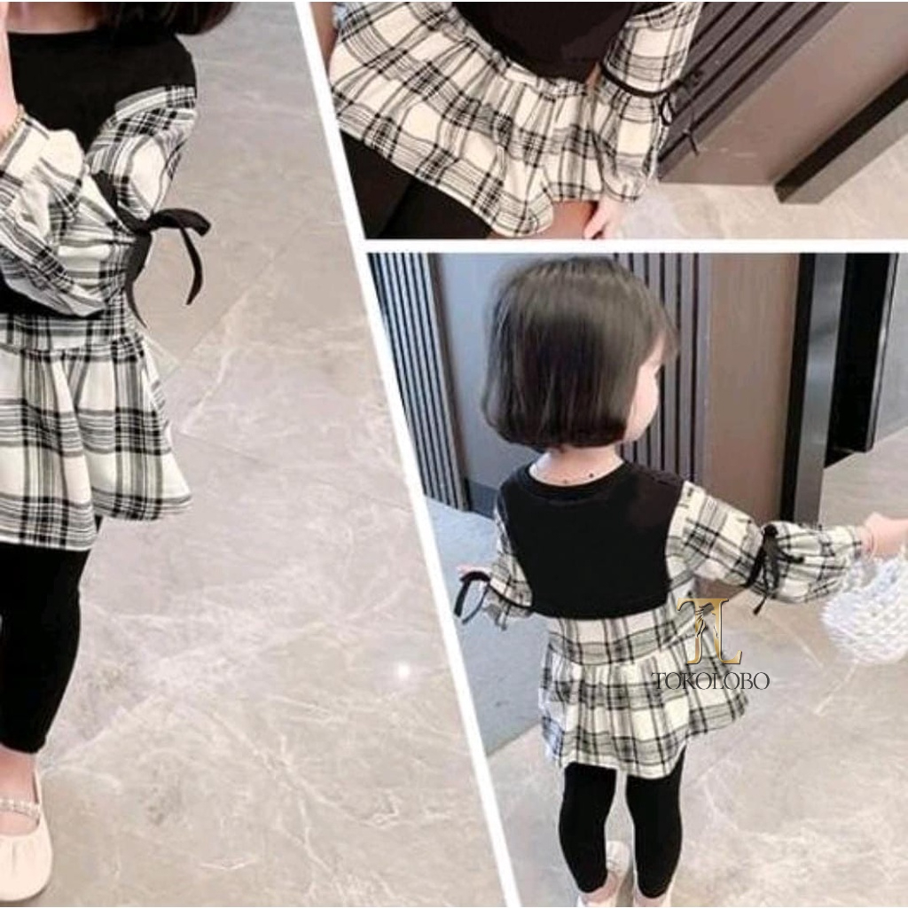 tokolobo Dress anak kerlita kotak