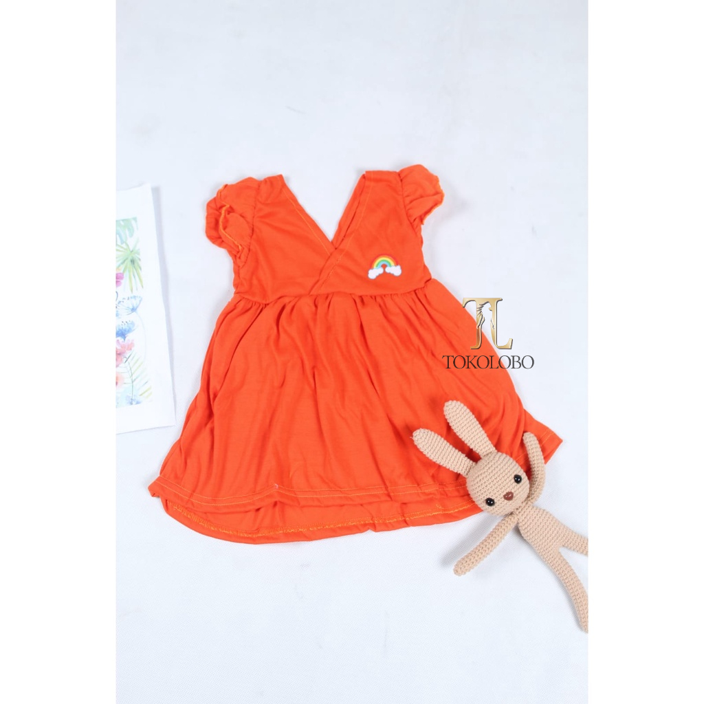 tokolobo 12.12 BIRTHDAY Dress anak rainbow (POLOS)