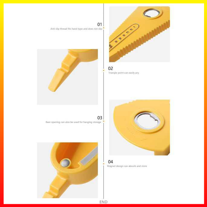 Alat Aksesori Serbaguna Pembuka Tutup Praktis Segala Jenis Botol Kaleng Jar Kaleng Vanzlife 5099 - 7RHZVAYL