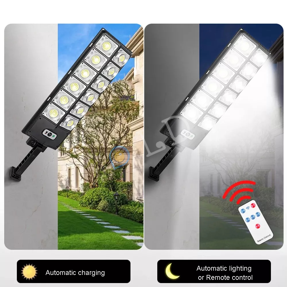 [COD] 1000W lampu jalan tenaga matahari Lampu Solar Lampu 3 modes motion sensor suitable for garden courtyard solar cell lampu Solar Cell lar Panel Waterproof lampu jalan tenaga matahari LAMPU LED TENAGA MATAHARI Lampu Solar Lampu Putih