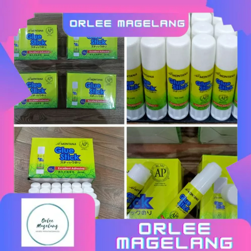 

LEM GLUE STICK MONTANA 1PCS, lem kertas, harga TERMURAH KULAKAN