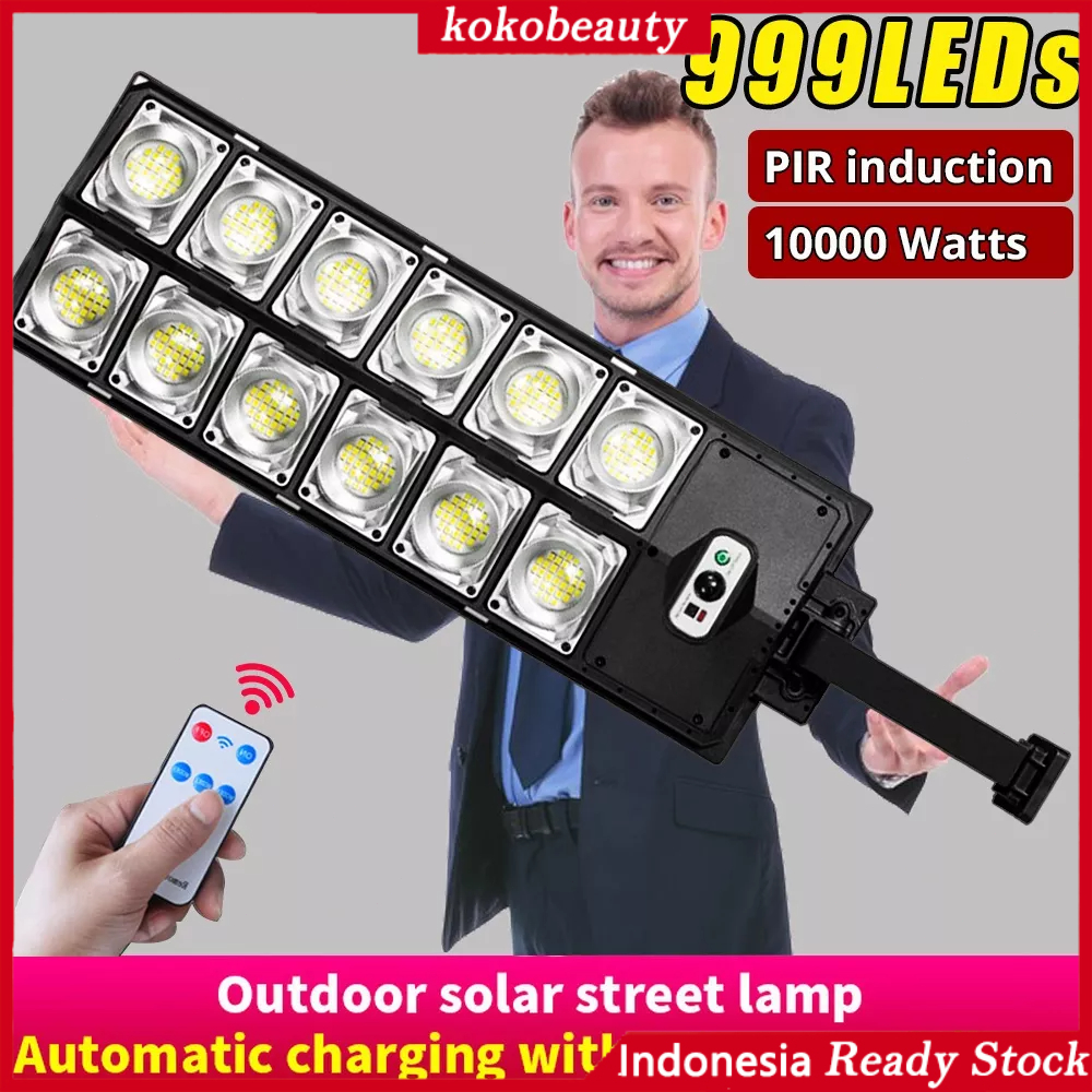 【Penjual Lokal】Lampu Tenaga Surya lampu jalan tenaga matahari Lampu Solar Lampu 3 modes motion sensor suitable for garden courtyard solar cell lampu Solar