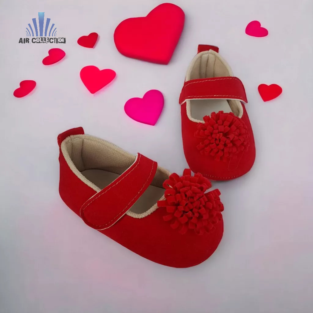 Sepatu Bayi Perempuan Bunga Edelweis 0 12 Bulan Murah Sepatu Anak Lucu