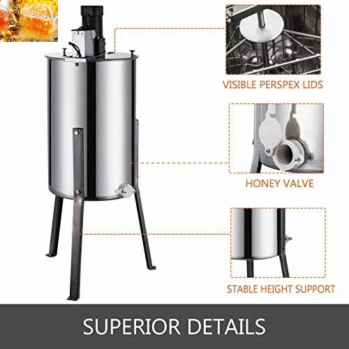 Honey extractor Electric 3 frame Stainless mesin putar peras madu