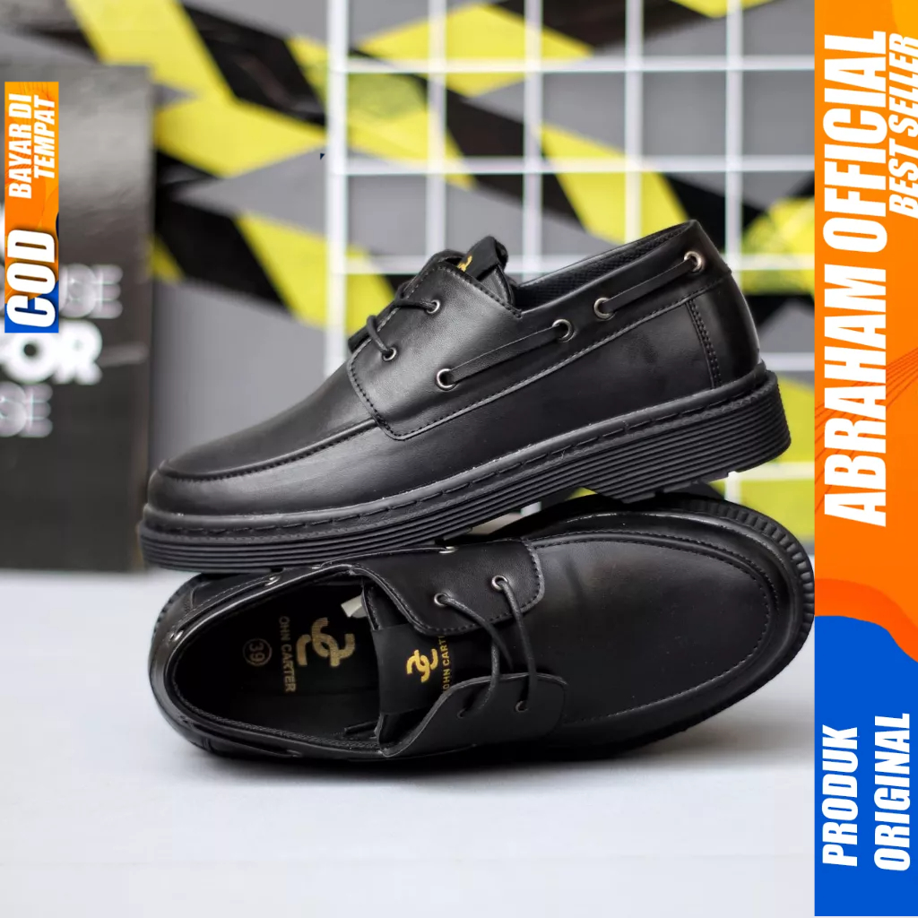 Sepatu Formal Docmart Low Boots Hitam Pantofel Kerja Pria