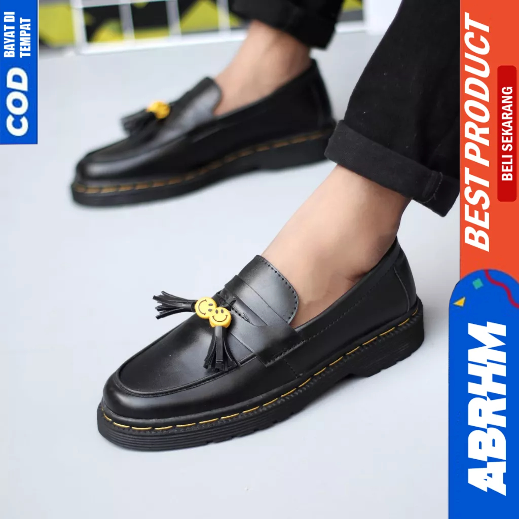 ABRHM Sepatu Loafers Penny Docmart Casual Kerja Pria