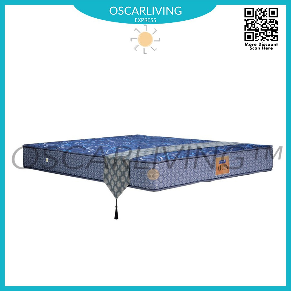 Hommy Alta Kasur Springbed Biru Tebal 26 Cm [Mattress Only/Khusus Jabodetabek]