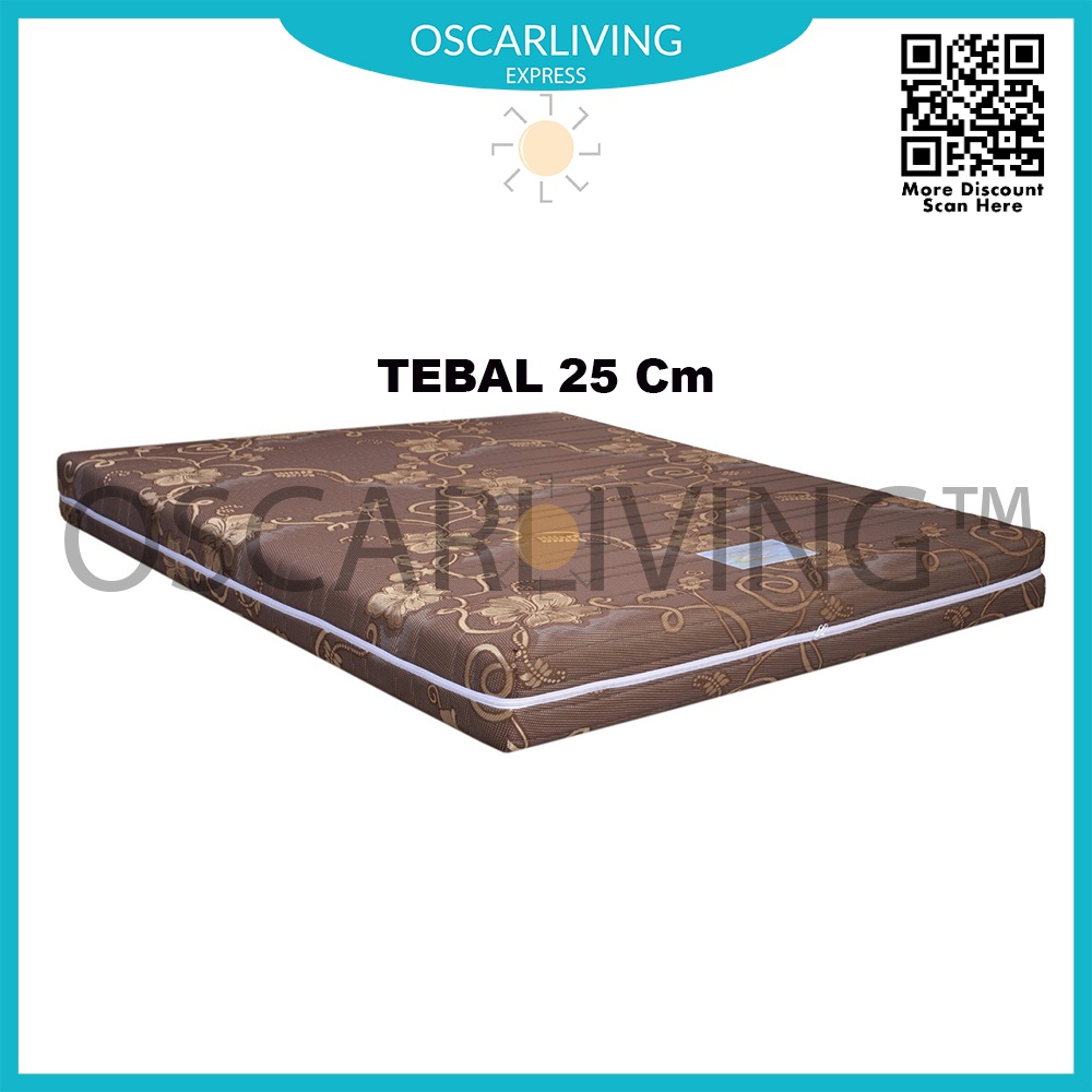 Saveland Ultra Super Rebounded Tebal 25 Cm COKLAT Mattress Only [Khusus Jabodetabek]