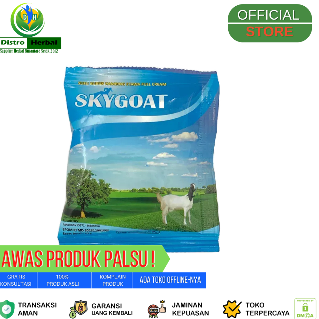 

TERLARISSS!!! Susu Kambing Skygoat Sachet Murah Asli Jogja