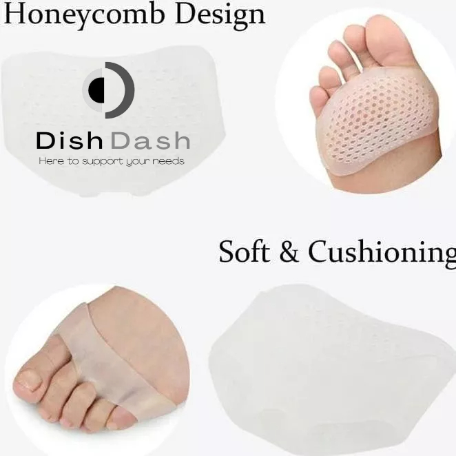 [BAYAR DI TEMPAT] 1 Pasang Alas Insoles Silikon Metatarsal Anti Kaki Depan Pegal / Bantalan Kaki Cushion Silicone Insole