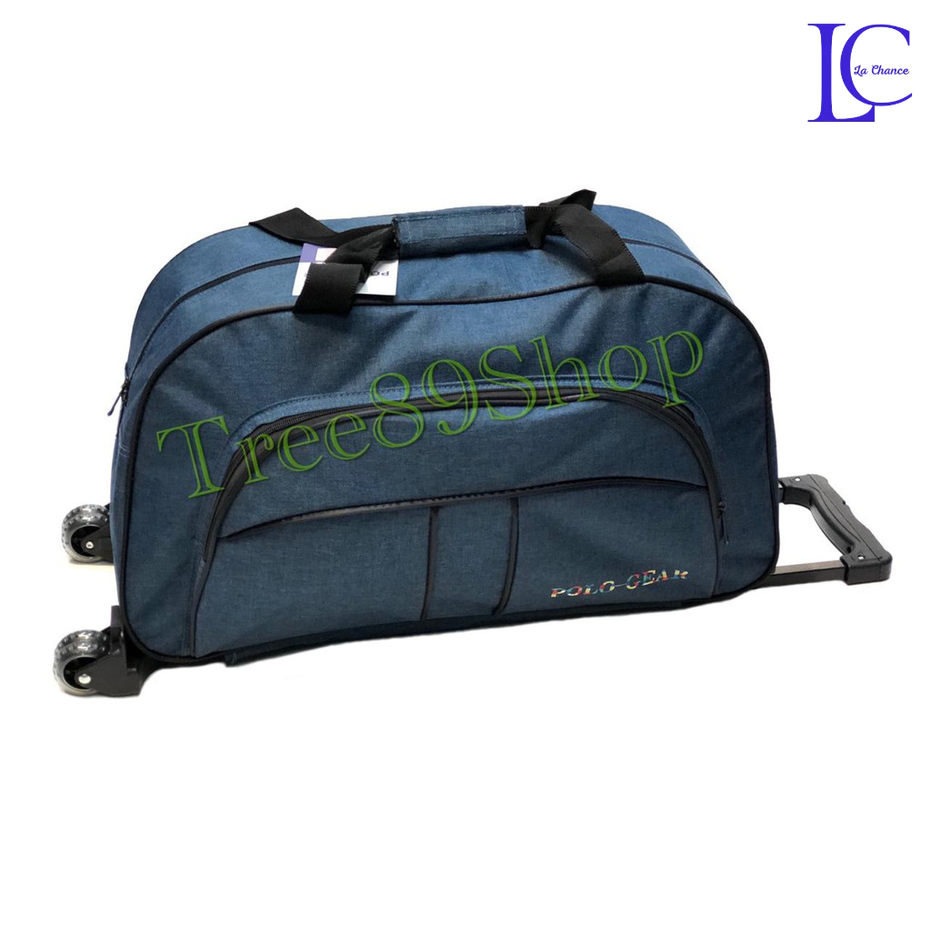 TRAVEL BAG TROLY KOPER CABIN POLO GEAR RODA ORIGINAL IMPORT