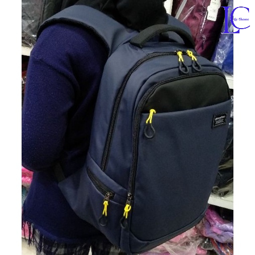 TAS RANSEL PRIA BACKPACK TAS LAPTOP TAS PUNGGUNG OUTDOOR PRIA PRESIDENT - [BISA COD]