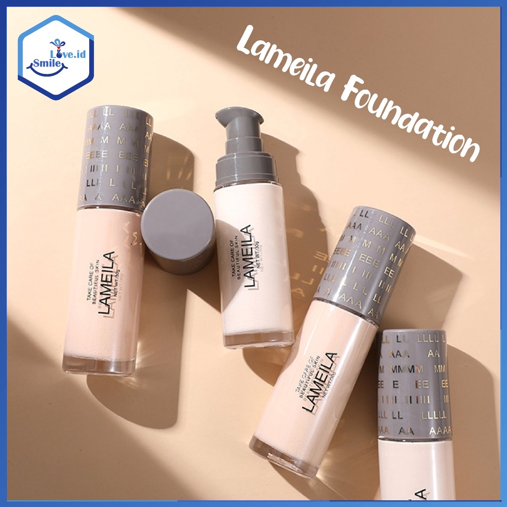 LAMEILA Foundation 3 Warna Take Care Of Beautiful Skin MakeUp 30ml L33