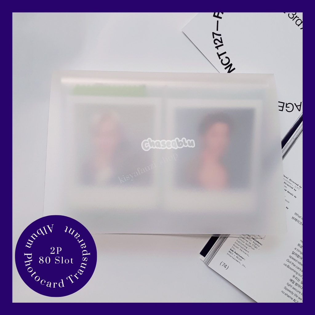 Collect Book / Kolbuk / CollBook / Binder / Album Tempat photocard Transparant 2P 80 Slot Photocard 