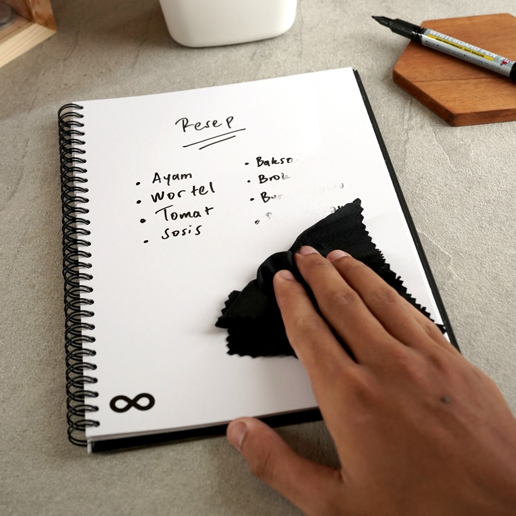 Promo Infinit Notebook Planner board buku Catatan Kosong Diary Book Aesthetic Binder Kantor pekerja