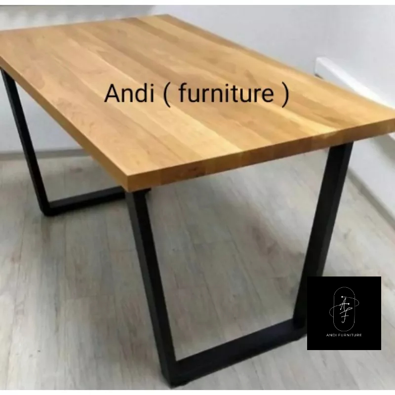 meja belajar minimalis kayu mahoni modern