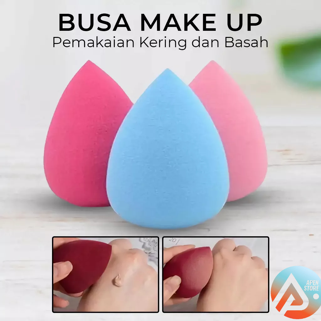 APEN Busa Make Up Beauty Blender Bentuk Tear Drop Alat Kecantikan Wanita Barang Unik