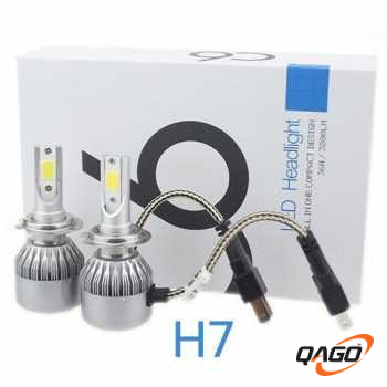 Lampu Mobil Headlight LED H7 COB 2 PCS Lampu utama mobil H7