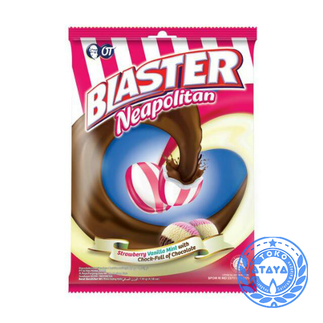 

(PACK) Blaster Neapolitan Permen (50pcs x 2.5gram) grosir toko snack