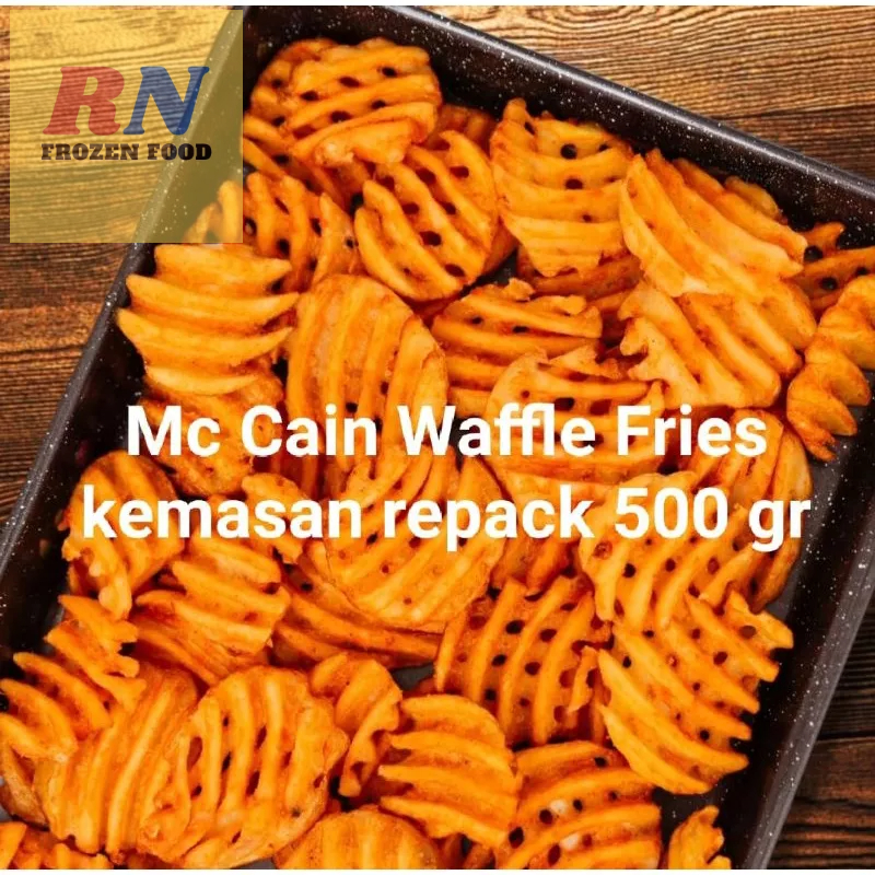 

mc cain waffle fries kemasan repacking 500gr