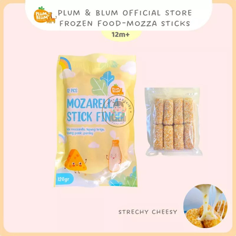 

Mozarella Stick Finger Plum and Blum Tanpa Pengawet MPASI
