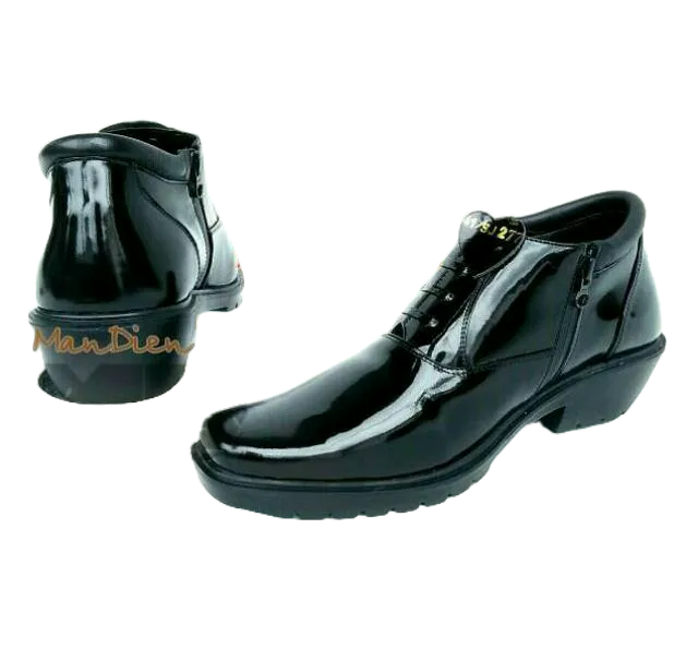 SEPATU PDH BOOT KULIT ASLI MEDALI K277